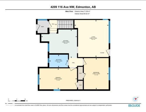 View of main level floor plan - 4209 116 Avenue, Edmonton, AB - Other