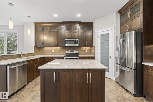 11106 76 Avenue, Edmonton, AB - Indoor Photo Showing Kitchen With Stainless Steel Kitchen With Upgraded Kitchen