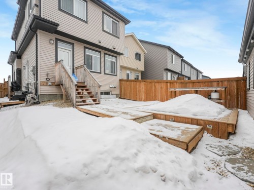 View of snow covered house - 1404 Podersky Link, Edmonton, AB - Outdoor