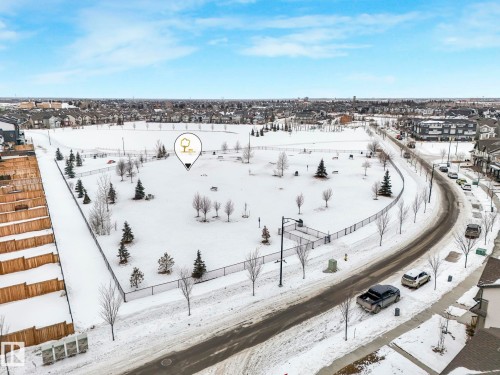 View of snowy aerial view - 1404 Podersky Link, Edmonton, AB - Outdoor With View