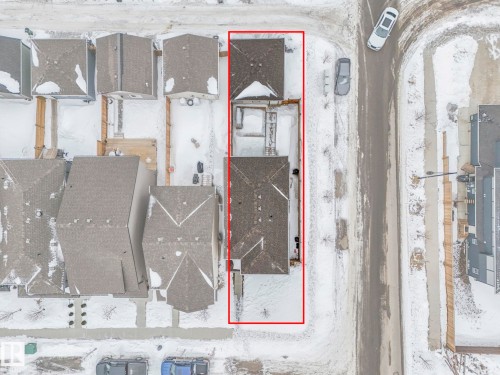 Aerial overview of property's location with property boundaries highlighted - 1404 Podersky Link, Edmonton, AB - Other