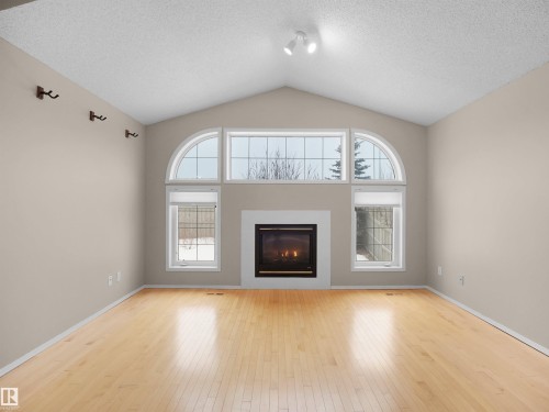 3576 Mclean Crescent, Edmonton, AB - Indoor Photo Showing Living Room With Fireplace