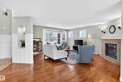 1904 Towne Centre Boulevard, Edmonton, AB - Indoor Photo Showing Living Room With Fireplace