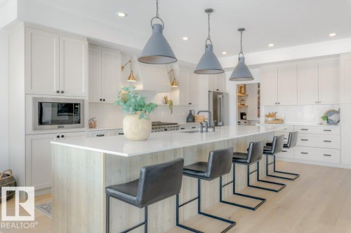 10 Redwing Wynd, St. Albert, AB - Indoor Photo Showing Kitchen With Upgraded Kitchen