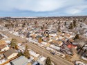 Snowy aerial view with a residential view - 9221 84 Street, Fort Saskatchewan, AB  - Outdoor With View 