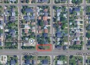 Aerial overview of property's location featuring property boundaries highlighted - 15210 107 Avenue, Edmonton, AB 