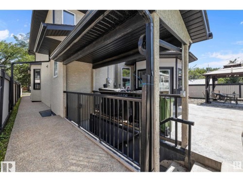 View of patio featuring a gazebo - 9544 154 Street, Edmonton, AB 