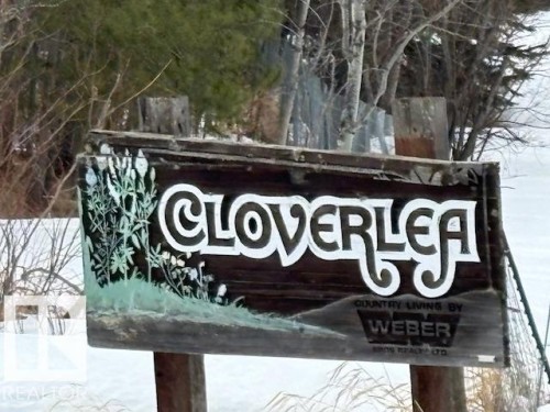 View of community sign - Rural Strathcona County, AB - Outdoor