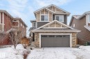 Craftsman inspired home with stone siding and an attached garage - 21867 80 Avenue, Edmonton, AB  - Outdoor 
