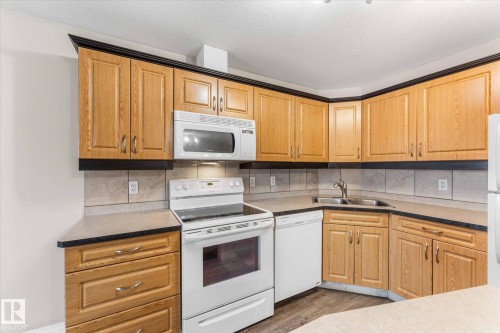 112 9945 167 Street, Edmonton, AB - Indoor Photo Showing Kitchen With Double Sink