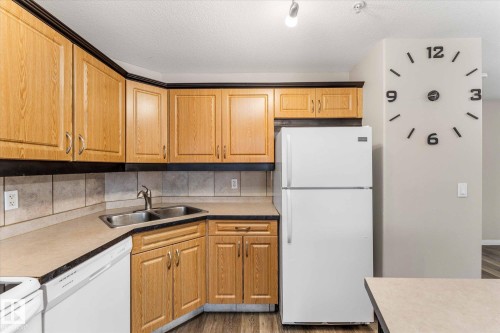112 9945 167 Street, Edmonton, AB - Indoor Photo Showing Kitchen With Double Sink