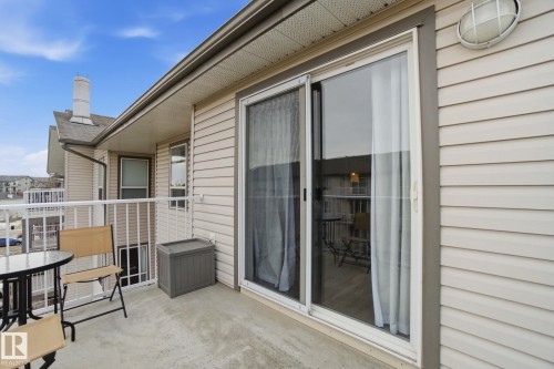 View of balcony - 421 155 Edwards Drive, Edmonton, AB - Outdoor With Deck Patio Veranda With Exterior