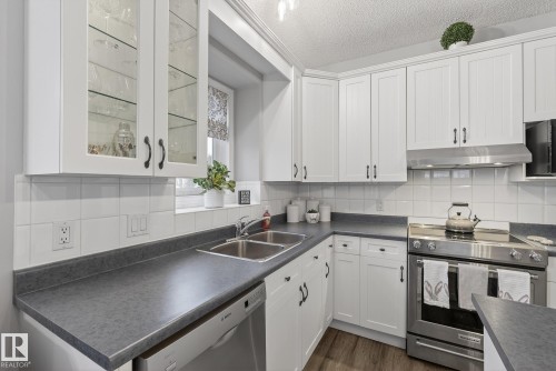 121 Galland Crescent, Edmonton, AB - Indoor Photo Showing Kitchen With Double Sink