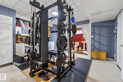 121 Galland Crescent, Edmonton, AB - Indoor Photo Showing Gym Room