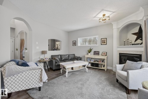 121 Galland Crescent, Edmonton, AB - Indoor With Fireplace