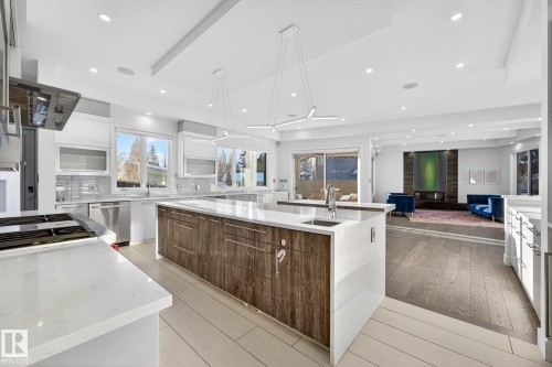 14643 92A Avenue, Edmonton, AB - Indoor Photo Showing Kitchen With Upgraded Kitchen