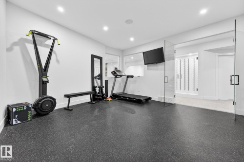 14643 92A Avenue, Edmonton, AB - Indoor Photo Showing Gym Room