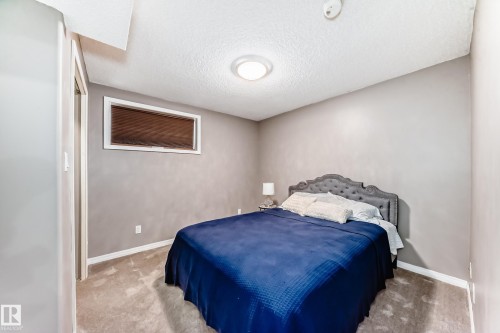 Bedroom #1 in Basement. - 170 Blackburn Drive W, Edmonton, AB - Indoor Photo Showing Bedroom