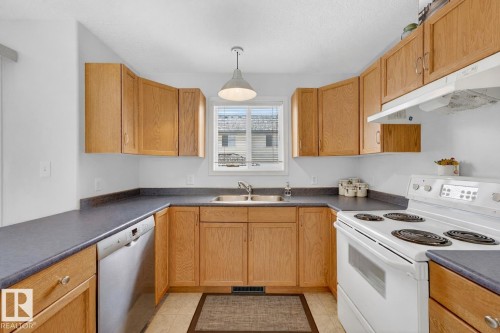 16 225 Blackburn Drive E, Edmonton, AB - Indoor Photo Showing Kitchen With Double Sink