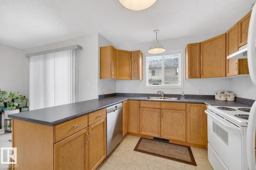 16 225 Blackburn Drive E, Edmonton, AB - Indoor Photo Showing Kitchen With Double Sink