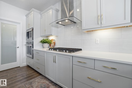 1525 Darby Bay, Edmonton, AB - Indoor Photo Showing Kitchen With Upgraded Kitchen