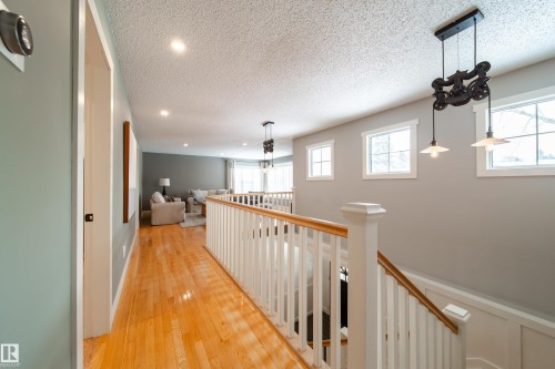 open hall way to 2nd level family room - 8332 120 Street, Edmonton, AB - Indoor Photo Showing Other Room