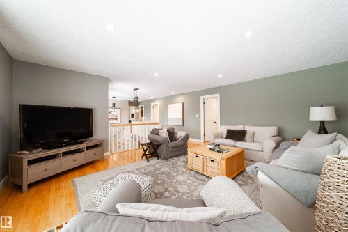 family room 2nd level - 8332 120 Street, Edmonton, AB - Indoor Photo Showing Living Room