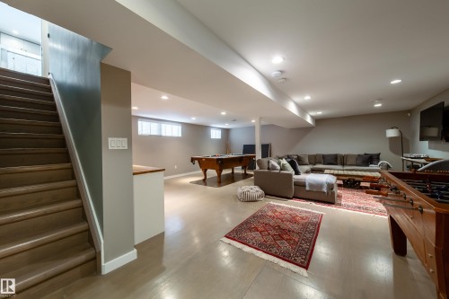 family room/games room - 8332 120 Street, Edmonton, AB - Indoor Photo Showing Other Room