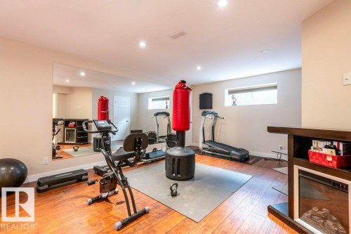 16820 57 Street, Edmonton, AB - Indoor Photo Showing Gym Room