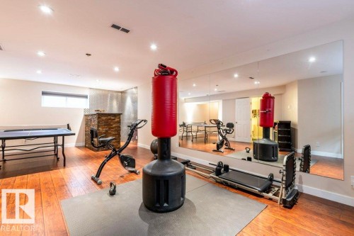 16820 57 Street, Edmonton, AB - Indoor Photo Showing Gym Room