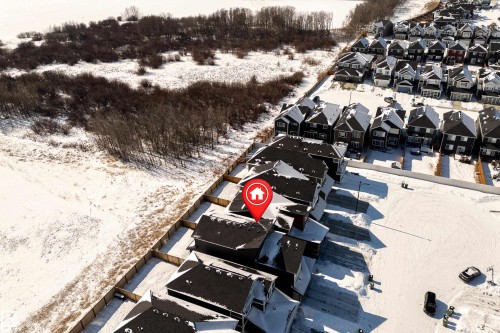 View of snowy aerial view - 19 Sturtz Place, Leduc, AB - Outdoor With View