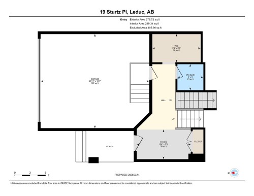 View of home floor plan - 19 Sturtz Place, Leduc, AB - Other