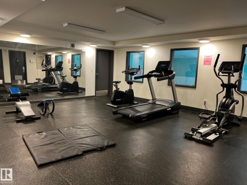 View of gym - 12 11265 31 Avenue, Edmonton, AB - Indoor Photo Showing Gym Room