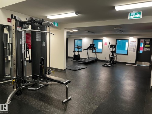 View of gym - 12 11265 31 Avenue, Edmonton, AB - Indoor Photo Showing Gym Room