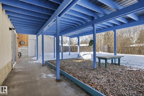 Fenced backyard featuring a patio area - 83 Bellevue Crescent, St. Albert, AB - Outdoor