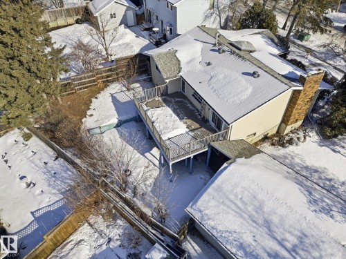 View of snowy aerial view - 83 Bellevue Crescent, St. Albert, AB - Outdoor