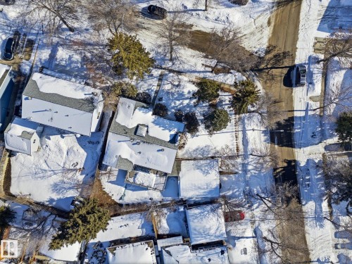 View of snowy aerial view - 83 Bellevue Crescent, St. Albert, AB - Outdoor With View