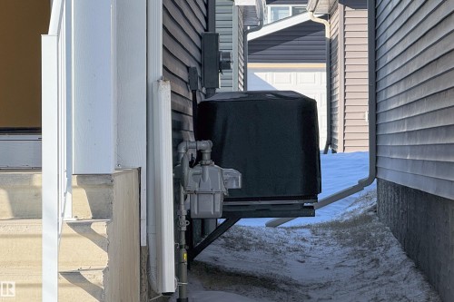 Exterior view of gas meter - 112 Stonehouse Way, Leduc, AB - Outdoor With Exterior