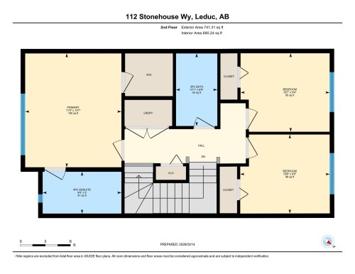 View of floor plan / room layout - 112 Stonehouse Way, Leduc, AB - Other