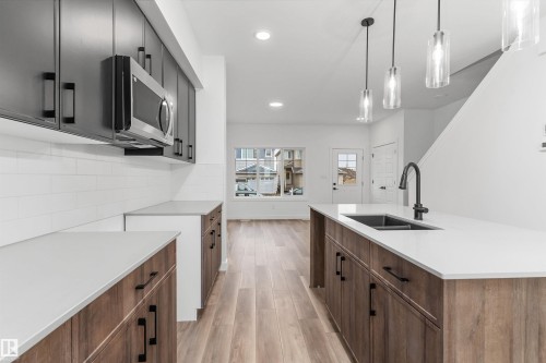 1052 14 Avenue, Edmonton, AB - Indoor Photo Showing Kitchen With Double Sink