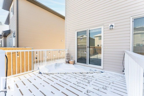 View of deck - 1323 South Creek Link, Stony Plain, AB - Outdoor With Deck Patio Veranda With Exterior