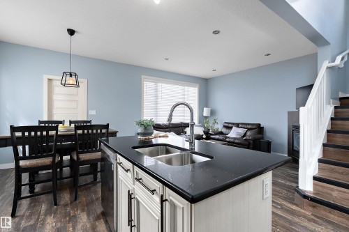 34 Spruce Boulevard, Leduc, AB - Indoor Photo Showing Kitchen With Double Sink