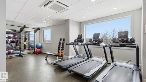 406 12121 Jasper Avenue, Edmonton, AB - Indoor Photo Showing Gym Room