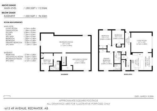 View of property floor plan - 4615 49 Avenue, Redwater, AB - Other