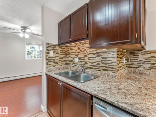 319 2323 119 Street, Edmonton, AB - Indoor Photo Showing Kitchen With Double Sink