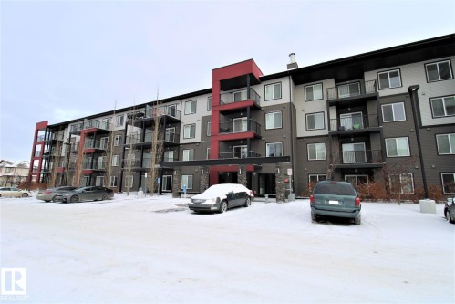 View of apartment building / complex - 430 5515 7 Avenue, Edmonton, AB - Outdoor With Balcony With Facade