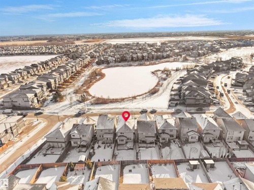 Aerial perspective of suburban area - 3387 Parker Loop, Edmonton, AB - Outdoor With View