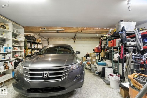 View of garage - 39 Grand Meadow Crescent, Edmonton, AB - Indoor Photo Showing Garage