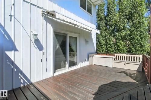 View of wooden terrace - 39 Grand Meadow Crescent, Edmonton, AB - Outdoor With Deck Patio Veranda With Exterior