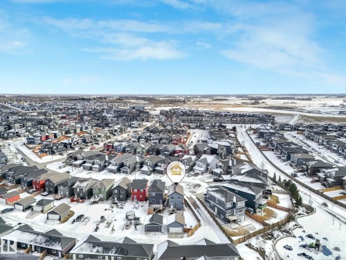 Aerial perspective of suburban area - 2428 Wonnacott Crest, Edmonton, AB - Outdoor With View